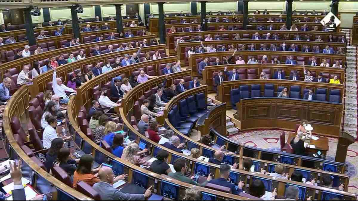 El Congreso de los Diputados votando el dictamen del Proyecto de Ley de reforma del texto refundido