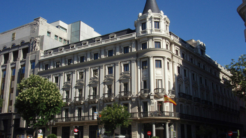 Sede de la CNMC, en la calle Barquillo esquina Alcalá en Madrid