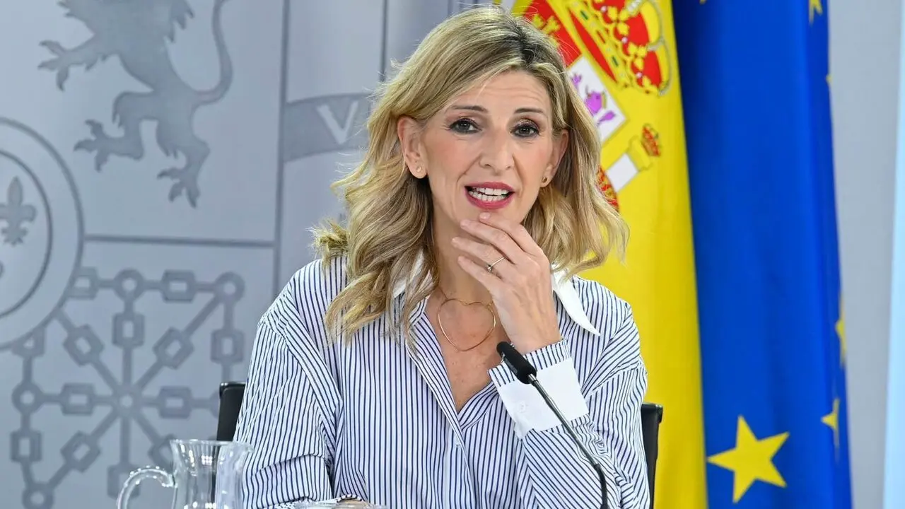 La ministra de Trabajo y Econom&iacute;a Social, Yolanda D&iacute;az, a cuya cartera est&aacute; adscrito el Consejo Econ&oacute;mico y Social que ha emitido su dictamen sobre el anteproyecto de ley para la reducci&oacute;n de jornada.