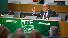 El presidente de ATA, Lorenzo Amor, durante la inauguraci&oacute;n del IV Foro Emprendedores y Aut&oacute;nomos