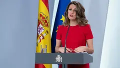 La vicepresidenta segunda del Gobierno y ministra de Trabajo y Econom&iacute;a Social, Yolanda D&iacute;az.