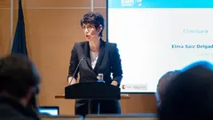 La ministra de Inclusi&oacute;n, Seguridad Social y Migraciones, Elma Saiz.